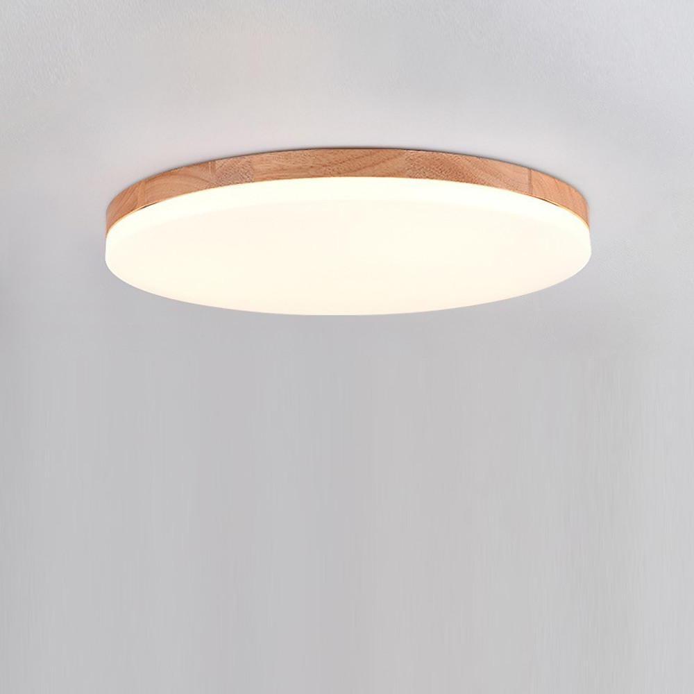 Aurelia Wood & Acrylic LED Flush Mount Ceiling Light