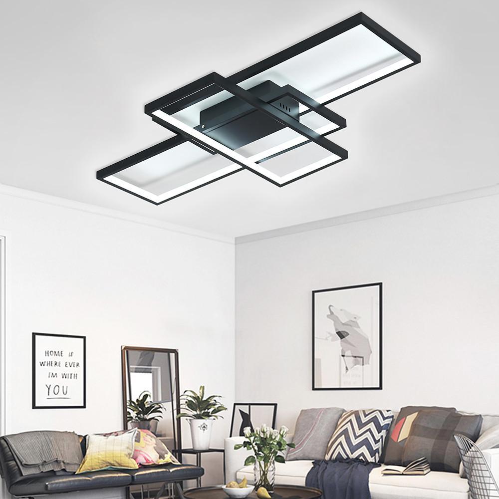 Abstract Rectangles LED Flush Mount Ceiling Light in Modern Minimalist Style