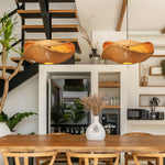 Handwoven Rattan Pendant Light with Wabi-Sabi Charm for Modern Interiors