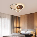 3 Layers Led Modern Circle Flush Mount Light 3 Color Dimmable 26X20