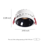 Ultra-Thin Recessed LED Spotlight with Honeycomb Anti-Glare, 7W Modern Ceiling Light