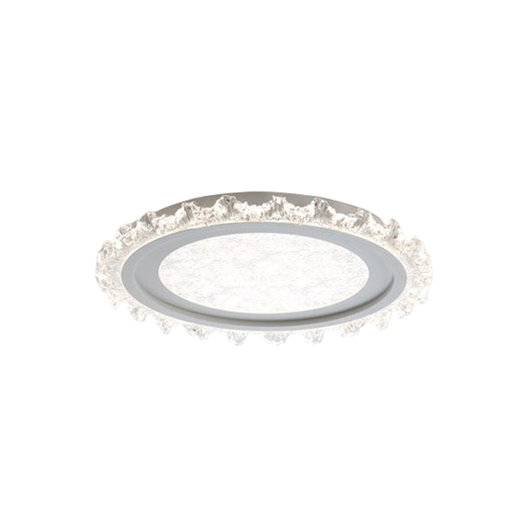 Lumière Rond LED Flush Mount Ceiling Light in White