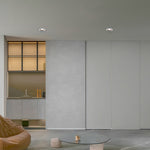 Recessed LED Downlight in White Aluminum with Anti-Glare Design