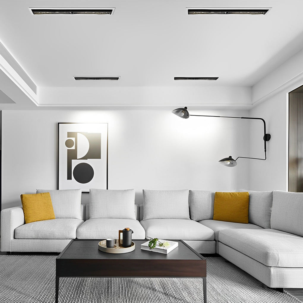 Architectural Recessed Linear LED Spotlight, Anti-Glare, Modern Aluminum