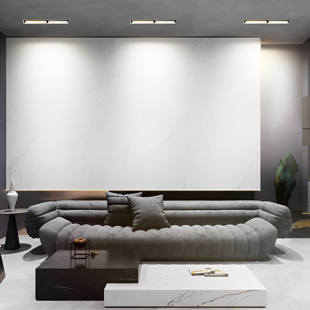 Architectural Recessed Linear LED Spotlight, Anti-Glare, Modern Aluminum
