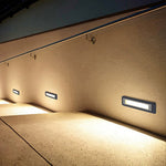 Recessed Step Light in Minimalist Aluminum for Architectural Outdoor Spaces