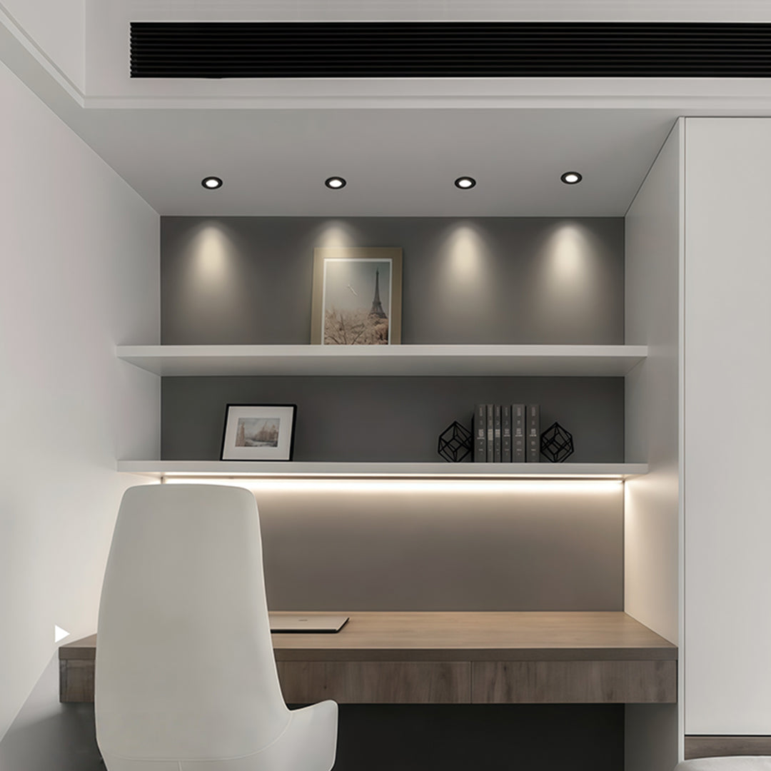 Recessed LED Ceiling Spotlights with Anti-Glare Design for Modern Interiors
