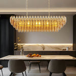 Modern Glass Pendant Chandelier 8-Light 10-Light American Luxury Ceiling Light