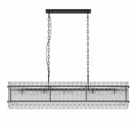 Artisan Iron and Glass Chandelier with Adjustable Chain, 8 or 10 Lights