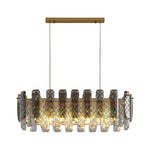 Lumière de Cristal Contemporary Crystal Chandelier with Adjustable Chain