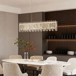 Lumina Crystal Chandelier – Modern Minimalist Pendant for Elegant Interiors