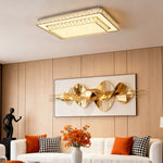 Lumière Crystal Flush Mount Ceiling Light in Chrome