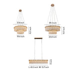 French Minimalist Crystal Chandelier in Champagne Gold Finish