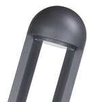 Modern Outdoor Bollard Light – Sand Gray Die-Cast Aluminum Garden Lamp