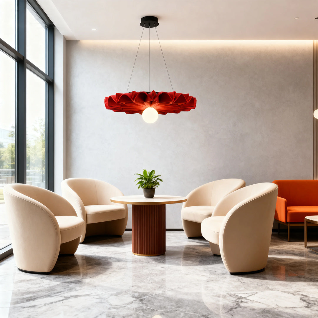 Acoustic Felt Chandelier with Adjustable Drop for Modern Interiors