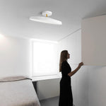 Aurelia Circular LED Semi-Flush Mount Ceiling Light in Nordic Minimalist Style