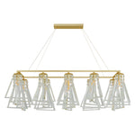Aurelia Crystal Chandelier in Brass, Chrome, or Black