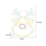 LED Neon Reindeer Head Wall Art with Dimmer – Modern Holiday Glow