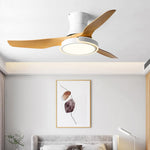 Modern Ceiling Fan with Dimmable LED Light and Remote Control