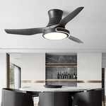 Modern Ceiling Fan with Dimmable LED Light and Remote Control