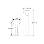 Minimalist LED Bollard Path Light for Modern Landscape