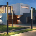 Cylindrical LED Bollard Light for Modern Landscape Paths