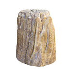 Artisan Resin Tree Stump Outdoor Landscape Light with Warm LED Glow
