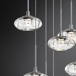 Aurelia LED Pendant Light – Italian Minimalist Seven-Light Chandelier