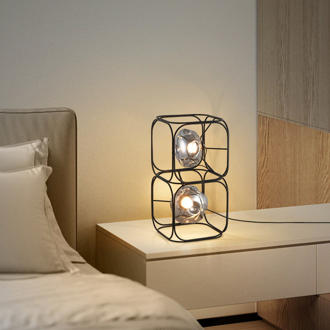 Cube LED Table Lamp – Nordic Minimalist Stackable Design