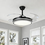 Noir All-Copper Ceiling Fan with Dimmable LED Light and Remote