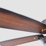 Retro Wooden Ceiling Fan with Dimmable LED Light, 42 Inch, Country Style