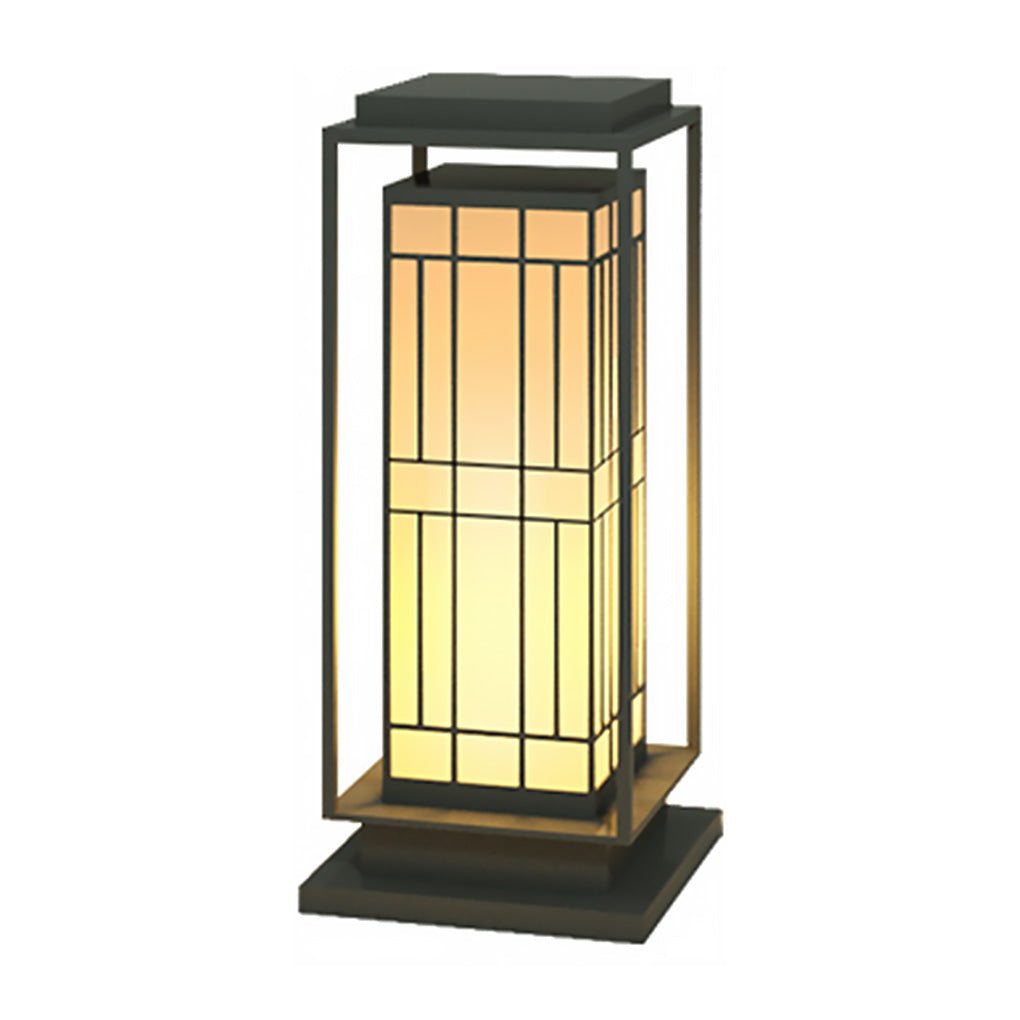 Asian-Inspired Solar Path Lantern with Retro LED Warm Glow