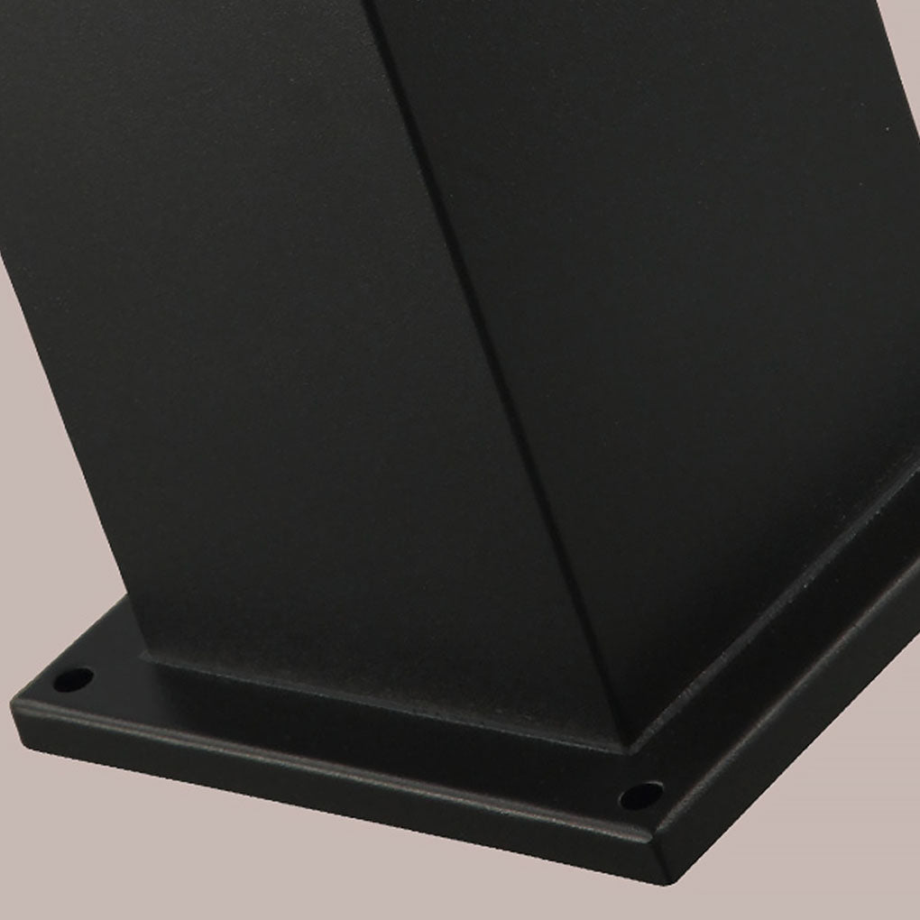 Retro European Solar Bollard Light with Frosted Glass Shade