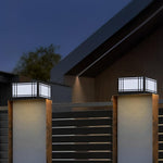 Modern LED Fence Post Light with Remote – Waterproof Stainless Steel Outdoor Lighting