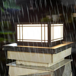 Modern LED Fence Post Light with Remote – Waterproof Stainless Steel Outdoor Lighting