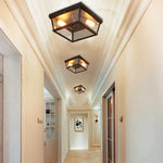 Retro Industrial Style Creative Double Head Porch Balcony Corridor Led Ceiling Lamp