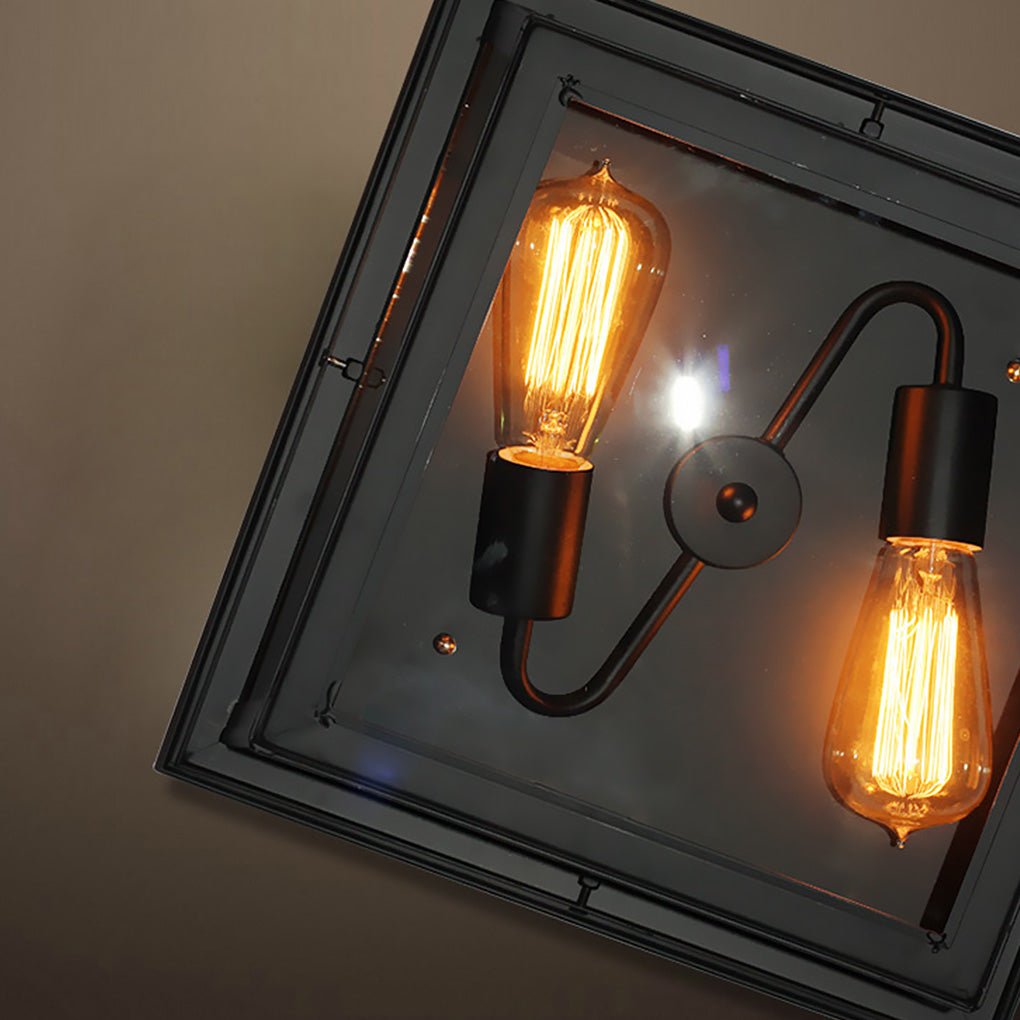 Retro Industrial Style Creative Double Head Porch Balcony Corridor Led Ceiling Lamp