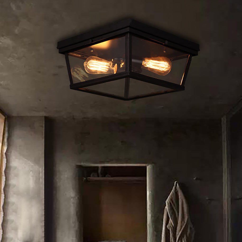 Retro Industrial Style Creative Double Head Porch Balcony Corridor Led Ceiling Lamp