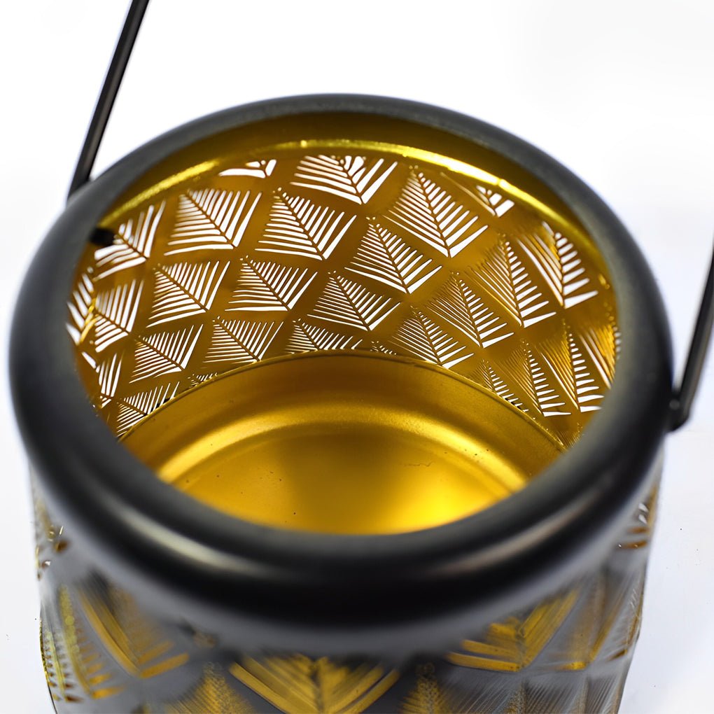 Artisan Solar Pendant Lanterns with Iron Mesh – Set of Two for Outdoor Ambiance