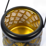 Artisan Solar Pendant Lanterns with Iron Mesh – Set of Two for Outdoor Ambiance