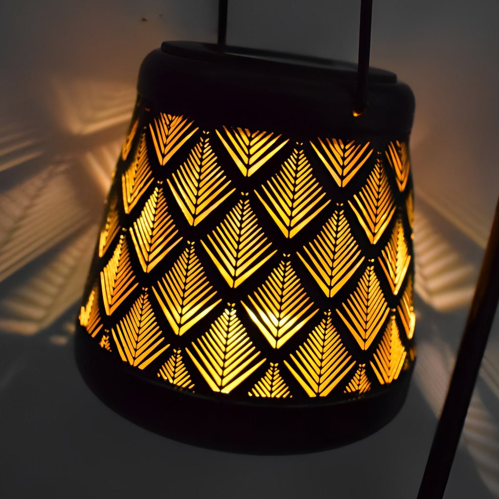 Artisan Solar Pendant Lanterns with Iron Mesh – Set of Two for Outdoor Ambiance