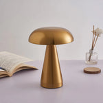 Mushroom Table Lamp, Retro Metal Dimmable LED Desk Light