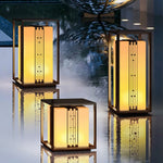Retro Outdoor Garden Lamp with Refined Line Design