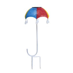 Retro Iron Umbrella Solar Pathway Lights with Multicolor LED Glow