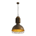 Industrial Heritage Pendant Light with Warm LED Glow