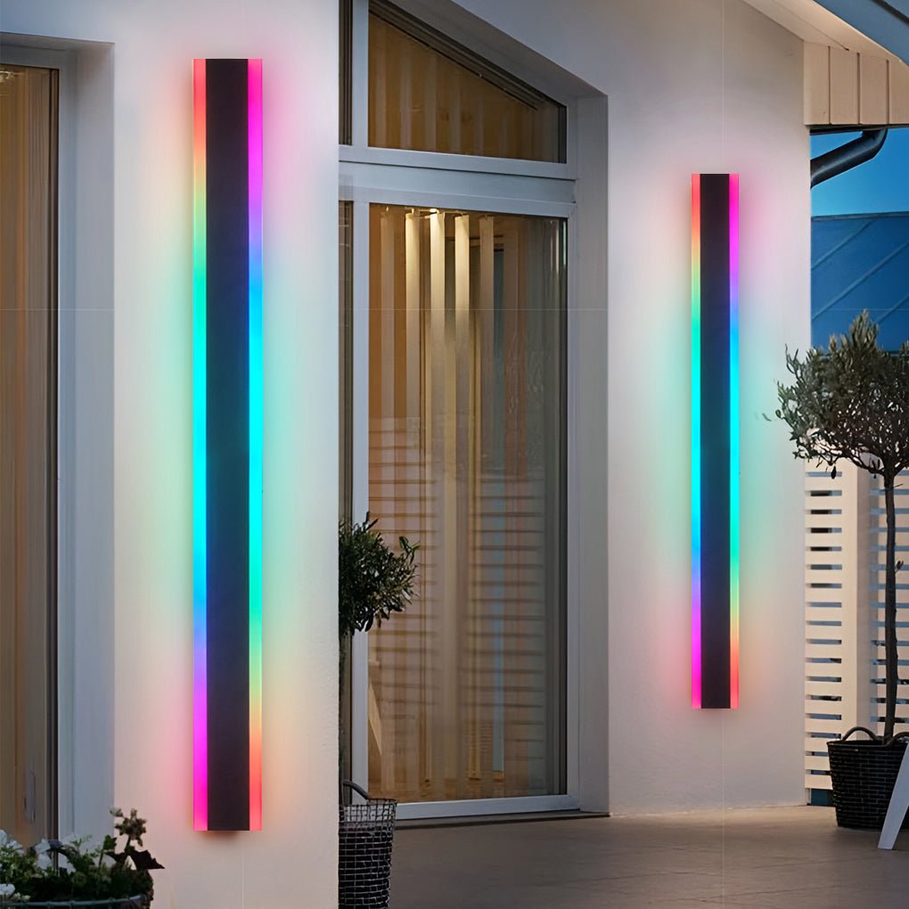 Luma Linear RGB LED Outdoor Wall Light in Stainless Steel