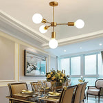 Luxurious Gold 4 Light Pendant Light Modern 27 Ceiling Fixture