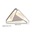 Modern Geometric LED Flush Mount Ceiling Light for Living Room and Bedroom