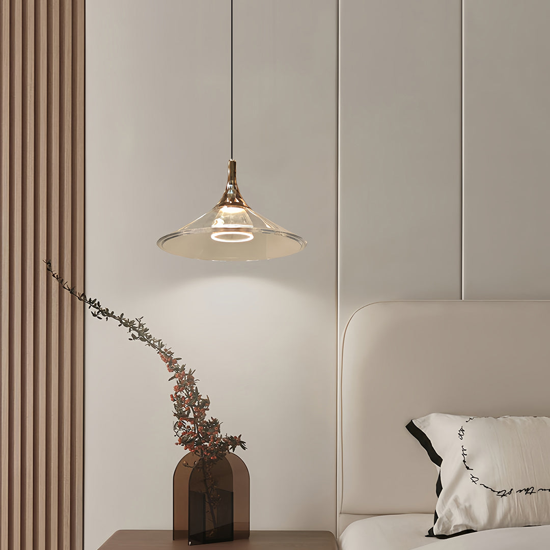 Rise and Fall Pendant Light – Italian Minimalist Aluminum & Acrylic Hanging Lamp