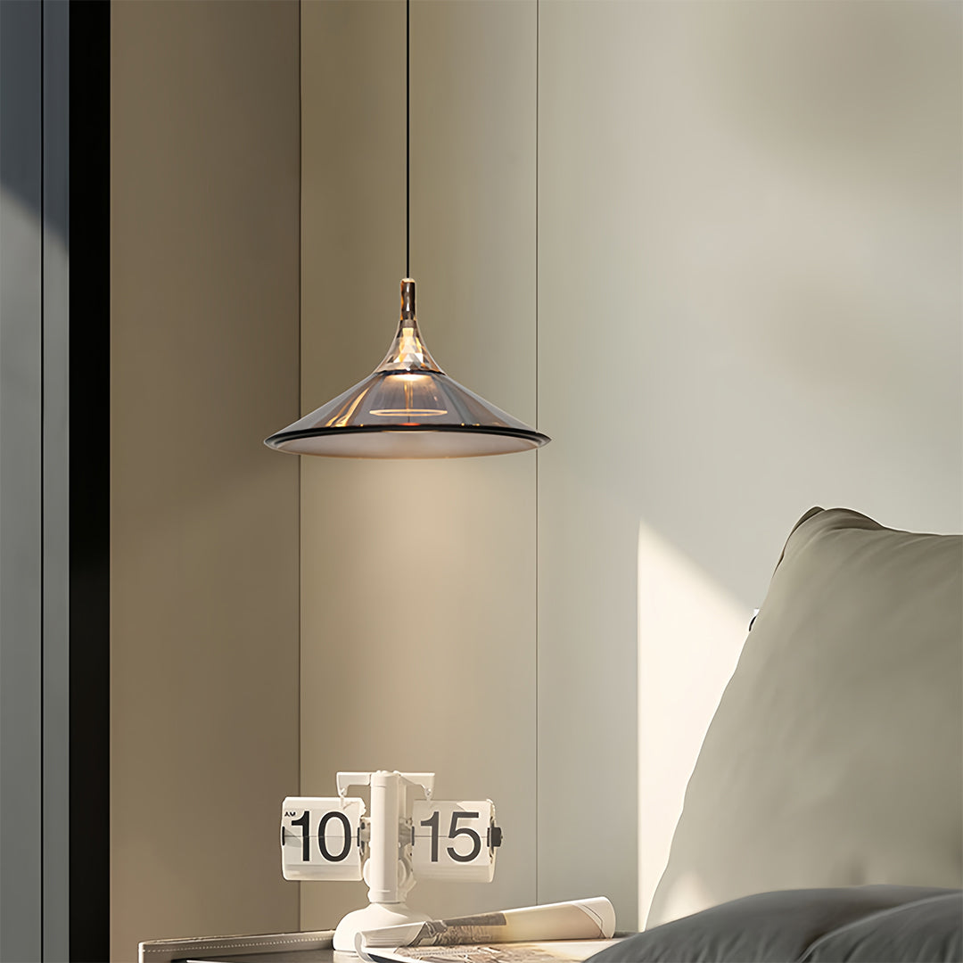 Rise and Fall Pendant Light – Italian Minimalist Aluminum & Acrylic Hanging Lamp